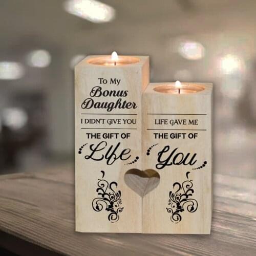 Candle Holder - for daughter - Gift for Birthday, Anniversary, for daughter fro 87HA