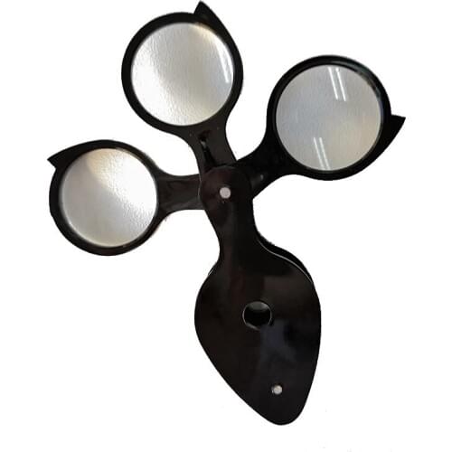 SHINWA Portable Magnifying Glass High Magnification Storage Type 3 Groups 3.5 Times 75531