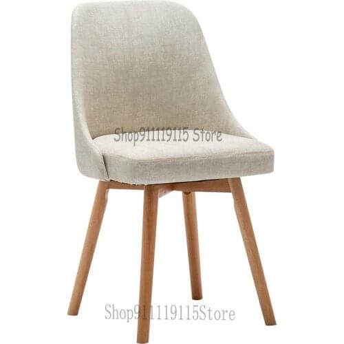 Nordic Back Chair Family Study Bedroom Desk Chair Simple Makeup Chair Dining Chair Solid Wood Dining Table Stool