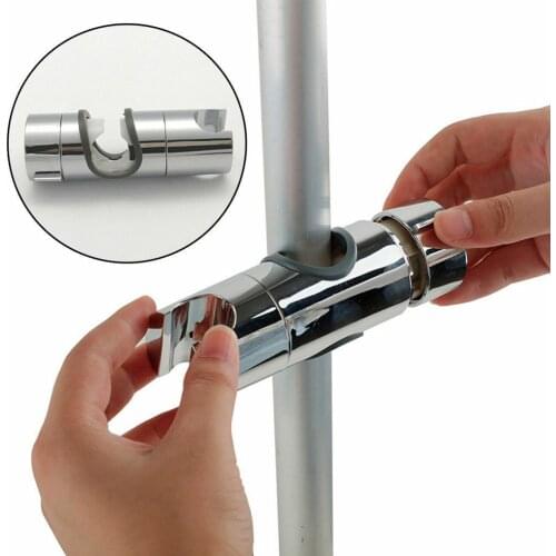 Universal Shower Bracket Shower Rail Holder Adjustable 18~25mm ABS Chrome Shower Head Holder Bathroom Accessories