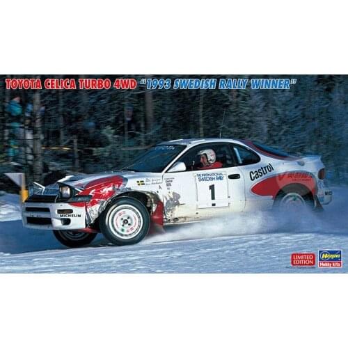 1/24 Hasegawa Plastic Assembly Car Model Toy Toyota CELICA TURBO Sweden Rally Championship Static Model DIY Assembly Kit #20484