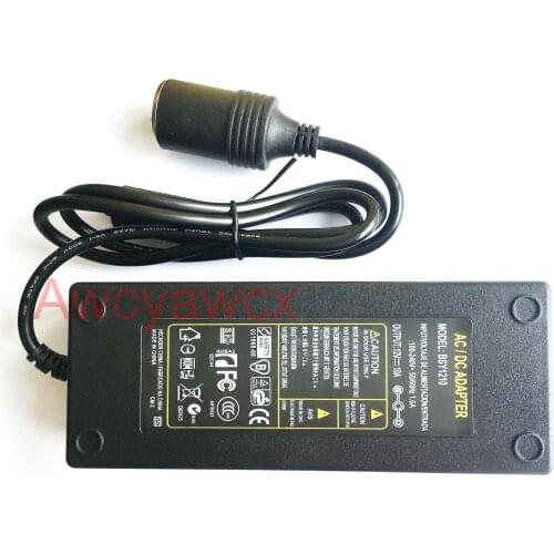 1PCS High-quality AC 100-240V DC 12V 10A Cigarette Lighter Switching Power Converter Adapter Supply