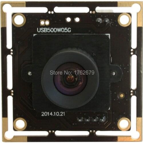 10pieces 5MP 2592x1944 usb Video Surveillance PCB Board Aptina MI5100 CMOS no distortion lens high resolution camera board