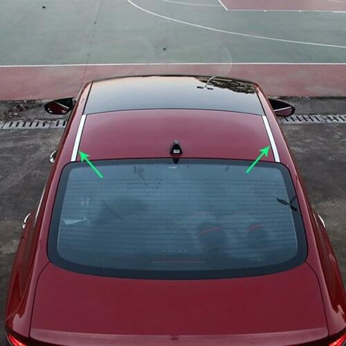 2pcs for HYUNDAI LA FESTA 2019 car Roof Bright strip Stainless steel Decorative strips decorate