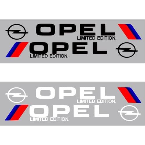 2pcs Car Body Sticker Car Badge Decorate Door Sticker for Opel Astra H G J Insignia Mokka Zafira Corsa Vectra C D car anti-dirty