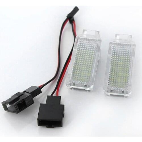 2pcs LED Car Door Courtesy Lamp For Audi A4 B5 B6 S4 A5 S5 A6 C5 C6 C7 S6 A7 S7 A8 S8 Q5 SQ5 A1 8X A3 8V RS Auto Welcome light