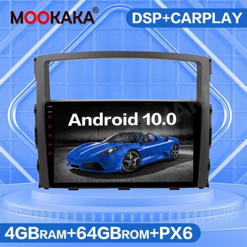For Mitsubishi Pajero 4 V97 V93 Android 10 Radio 2006 - 2012 Car DVD Multimedia Player GPS Navigation Stereo Head Unit Audio DSP