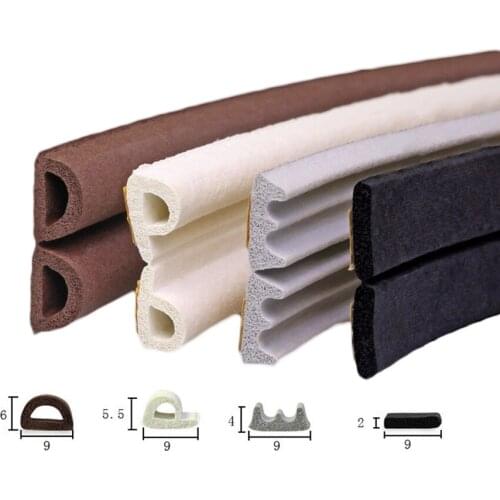 D/P/E/I-shape EPDM Weatherbar Soundproof Draft Self Adhesive Rubber Door Window Seal Strip