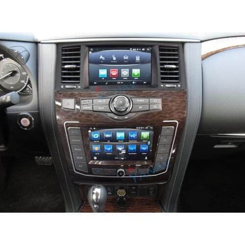 Dual Screen Tesla Style Multimedia Car Radio For Nissan Patrol Y62 Armada Infiniti QX80/QX50 2014-2020 Auto Navigator Stereo Gps