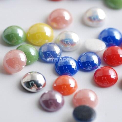 Crystal Ceramic Polymer Clay Flatback Hot fix Circle gemring Nail Jewelry Clothing Decoration 6mm 100pcs/bag High quality strass