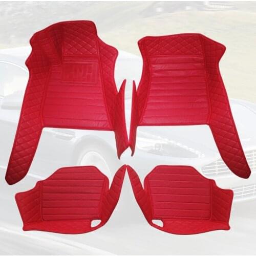 Leather Car floor mat carpet rug for Ferrari F430 F458 F488 F12 california californiat roadster mat foot mat flooring liner