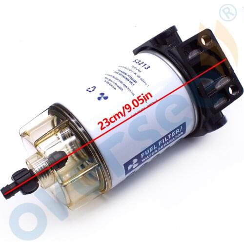 Boat Motor S2313 FUEL FILTER WATER SEPARATOR KIT CLEAR BOWL & DRAIN