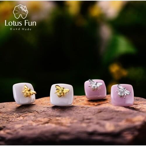 Lotus Fun Women's Silver Earrings