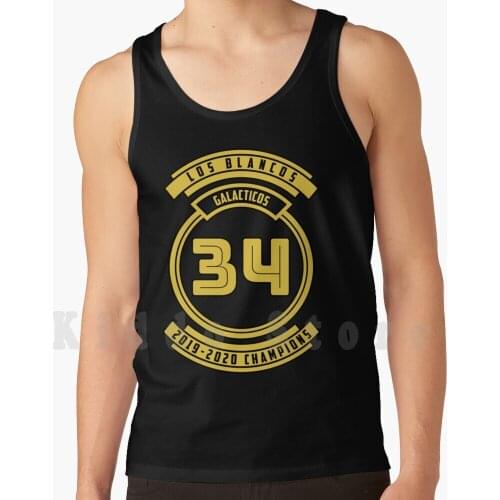 Los Blancos Galacticos 34-Version 4 Tank Tops Vest Sleeveless Ronaldo Soccer Hala Real Spain Hala Cristiano Benzema