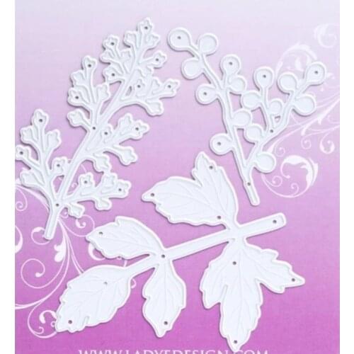 Metal Cutting dies 3pc leaves die cut Scrapbooking Paper Craft Handmade Card Punch Art Cutter Decorative Stencil