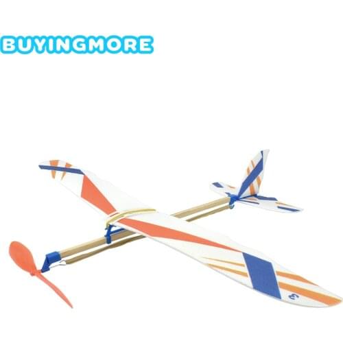 DIY Kids Toys Rubber Band Powered Aircraft Model Kits Toys for Children Foam Plastic Assembly Planes Model Science Toy Gifts