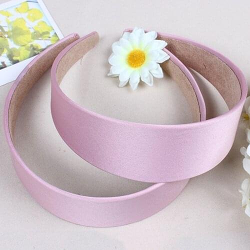 Korean Solid Color Headband For Women Girls Wide-Brimmed Hairband Cloth Hair Hoop Casual Hair Accessories