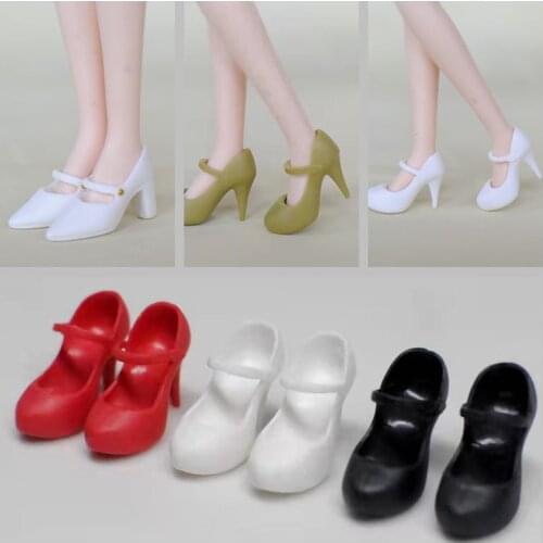 1/6 BJD Doll Shoes Office Lady Female High Heel Shoes for Barbie Sandals Sneakers for Blyth Dollhouse Accessories Toy Kids Gift