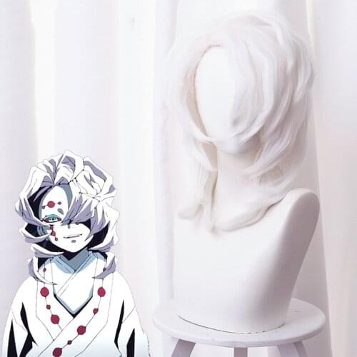 Ghost Out Blade Tired Spider Hill String Ghost White Modeling Short Hair Cosplay Wig