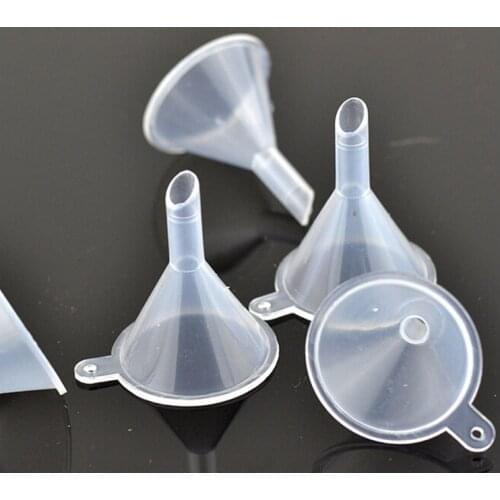 Portable Filling Empty Bottle Packing Tool Plastic Mini Small Funnels For Perfume Liquid Essential Oil Splitter 10pcs/lot