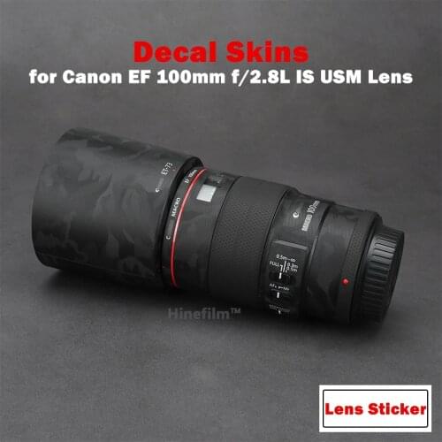 Lens Premium Decal Skin for Canon EF 100mm f/2.8 Macro USM Lens Protector Anti-scratch Cover Film Wrap Sticker