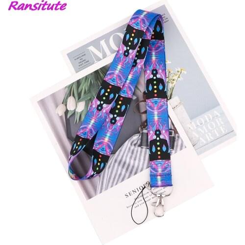 Ransitute R2166 Yoga Keychain Tags Strap Neck Lanyards For Keys ID Card Pass Gym Mobile Phone USB Badge Holder DIY Hang Rope