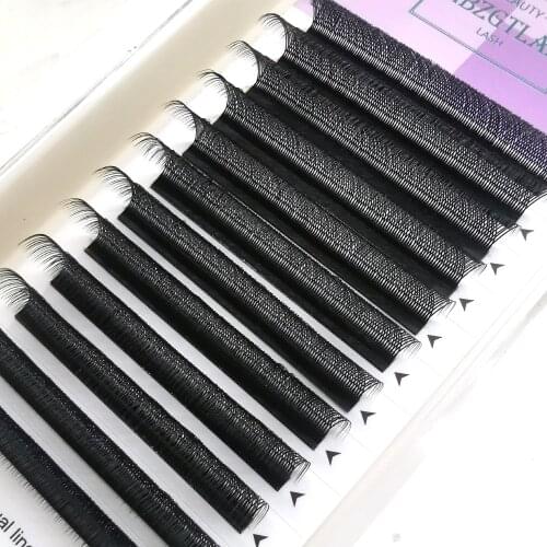 2019 new Blue + black yy type eyelash extention love net braided y-shaped eye lash color auto flower super soft mink cilia