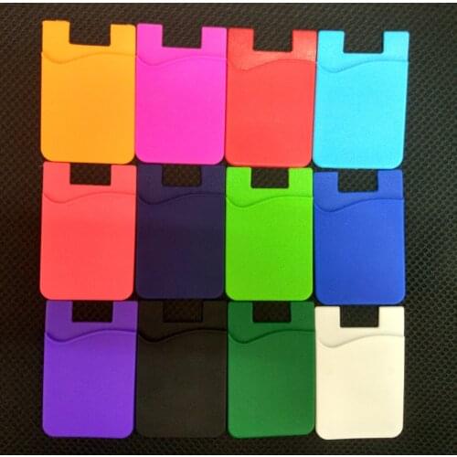 Removable Stick-on Universal Case Slim Pocket Credit Mini Pouch Card Holder Adhesive Wallet Phone Back Sticker Phone Wallet