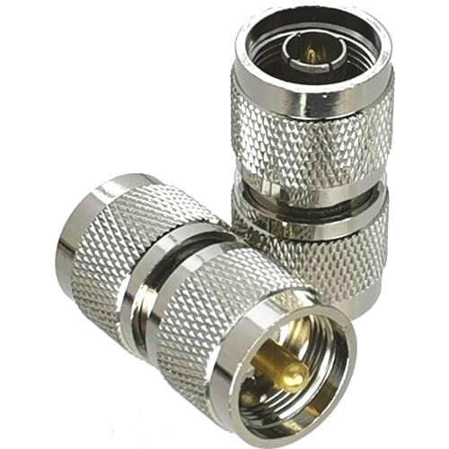 1Pcs N Male Plug to UHF PL259 PL-259 Male Plug RF Coaxial Adapter Connector