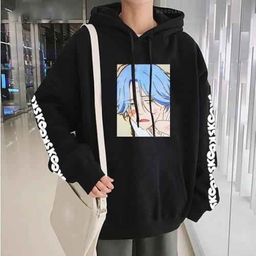 Latest Anime SK8 The Infinity Hoodie Women Aesthetic Korean Fashion Tops Male Loose Oversized Winter Warm Streetwear Sweatshirts