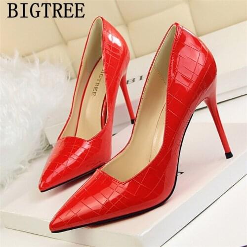Office Shoes Women Sexy High Heels Bigtree Shoes Wedding Heels Stiletto Ladies Pumps Fetish High Heels Sexy Evening Shoes Talon