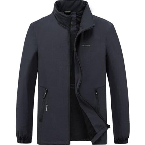 2021 spring four-way stretch outdoor jacket mens European and American plus size mens sports jacket