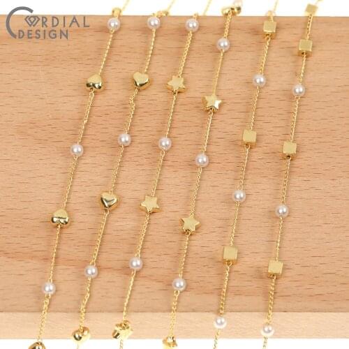 Cordial Design Jewelry Accessories/Hand Made/Imitation Pearl/CCB Beads/Copper Chain/DIY Making/Jewelry Findings & Components