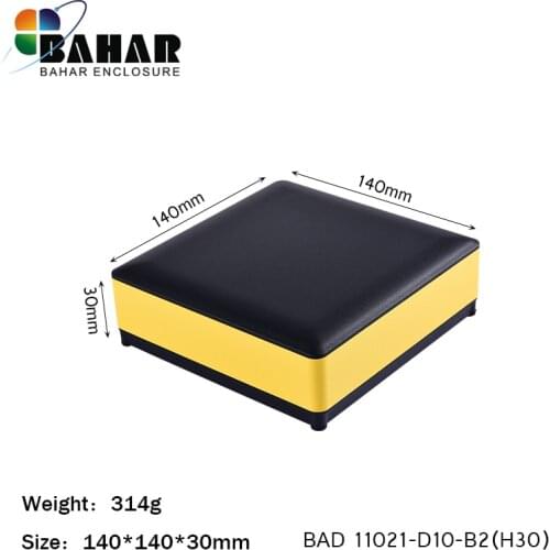 Bahar enclosure BAD11021-H30 aluminum case. Electronic equipment instrument box. Metal case.DIY junction box 140x140x30mm