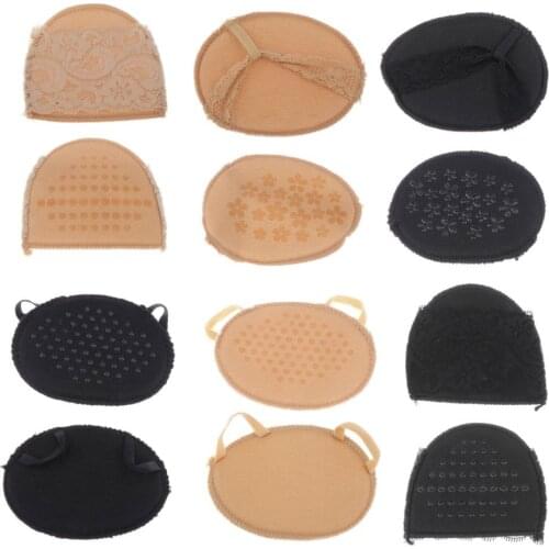 2Pair Lace High Heel Sandal Fore Sole Foot Protect Cushion Pad Insoles Socks