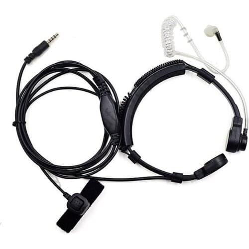 3.5mm Throat Mic With Extendable Neckband Microphone Earpiece Headset for Samsung Galaxy S6 Edge+ S5S4 PHONE