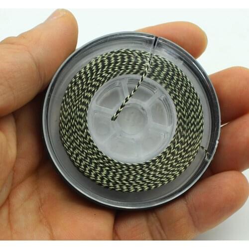 3PCS Braided Fishing Line Carp Fishing 8 Stand Braid Soft Hooklink Non Coated Multifilament Fishing Line for Carp Fishing Rigs