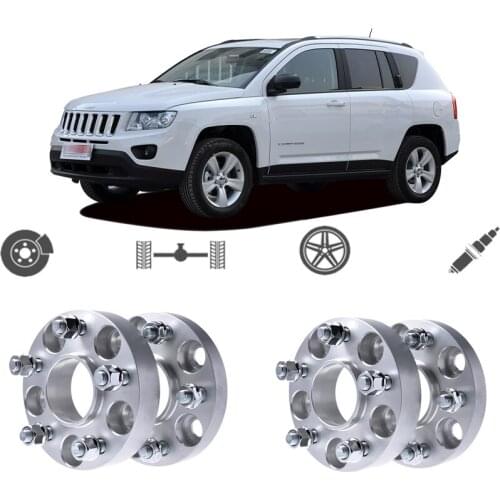 Teeze 4pcs 5X114.3 67.1CB 25mm Thickness Hubcenteric Wheel Spacer Adapters For Jeep Compass/Patriot