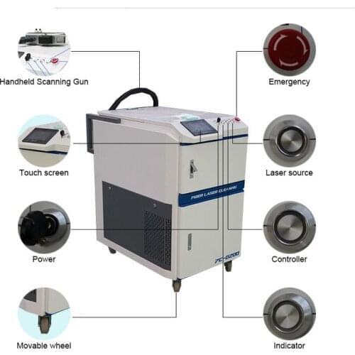 50w 100w 200w 500w 1000w Metal Fiber Laser Cleaning Machine Laser Rust Removal Machine