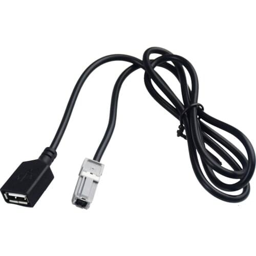 Car Aux Audio Input Media Data Wire Plug To USB Adapter Conector For Toyota RAV4 EZ Verso Camry