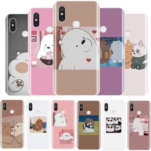 Panda cute cartoon bear Soft Silicone Phone Case For Redmi 4 5 5A 6A 6pro 7 5PLUS NOTE 5 6 7 8 4X PRO