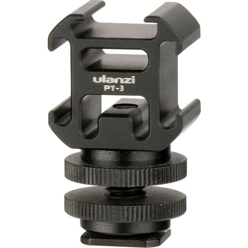 Camera Hot Shoe Holder, Metal Hot Shoe Base Mount Adapter Extend Holder for Microphone Monitor LED Video Light