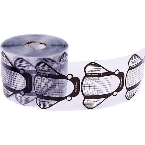 Nail Form Nail Art 500 Pieces Acrylic Nail/UV GEL Nail Extension Tips Form Guide Sticker