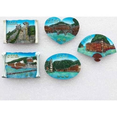 China 3D Ancient City of Phoenix Tourist Souvenirs Refrigerator Magnetic Stickers Travel Gifts Magnetic Stickers Travel Gifts