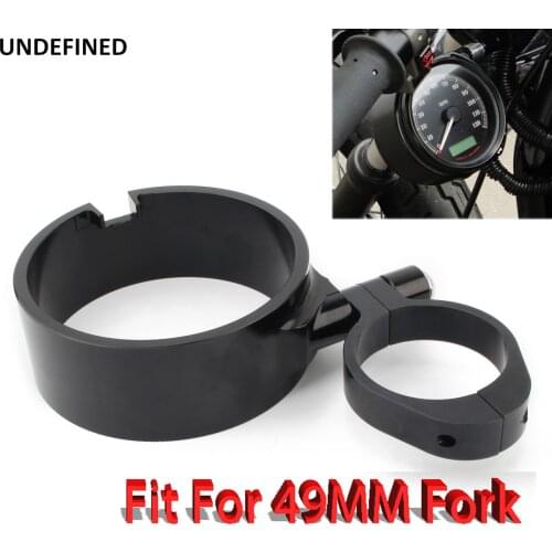 Speedometer Bracket Housing Side Mount Relocation Cover 49MM For Harley Sportster XL 883 1200 48 Dyna FLD Wide Glide 2006-2021
