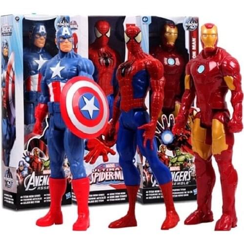 HOT!!! Marvel Toys The Avenger Endgame 30CM Super Hero Thor Hulk Thanos Wolverine Spider Man Iron Man Action Figure Toys Dolls