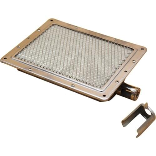 BBQ Gas Oven Heater Burner Durable Galvanized Sheet Rectangle Barbecue Grill Parts Accessories Replacement