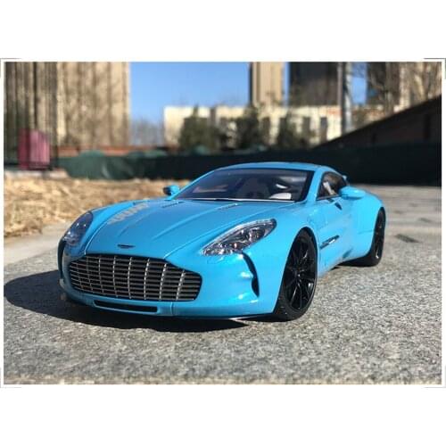 New 1:18 AUTOart 70245 For ASTON MARTIN ONE 77 Diecast Model Car DIAVOLO Blue Gift Collection Ornament Display Metal,Plastic