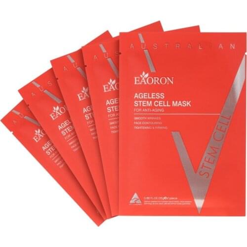 Original Australia Eaoron Ageless Stem Cell 25ml *5 PCS Mask Tightening Firming Moisturizing Repairing Soothe Skin Elasticity