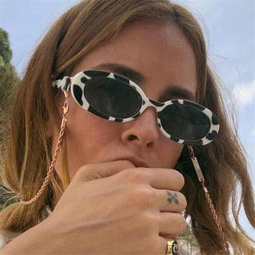 Oval Wrap Sunglasses Women Sun Glasses Men Eyeglasses Ladies Eyewera Female Fashion Hip Hop Shades Male UV400